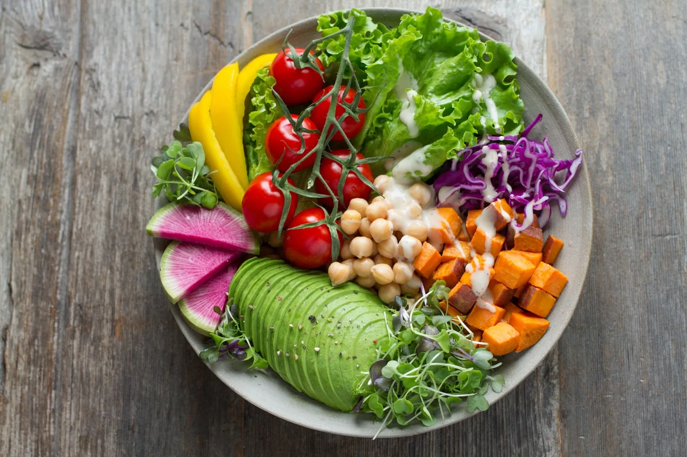 Original bright healthy food image for menopause diet and recipes uk colourful meal ideas